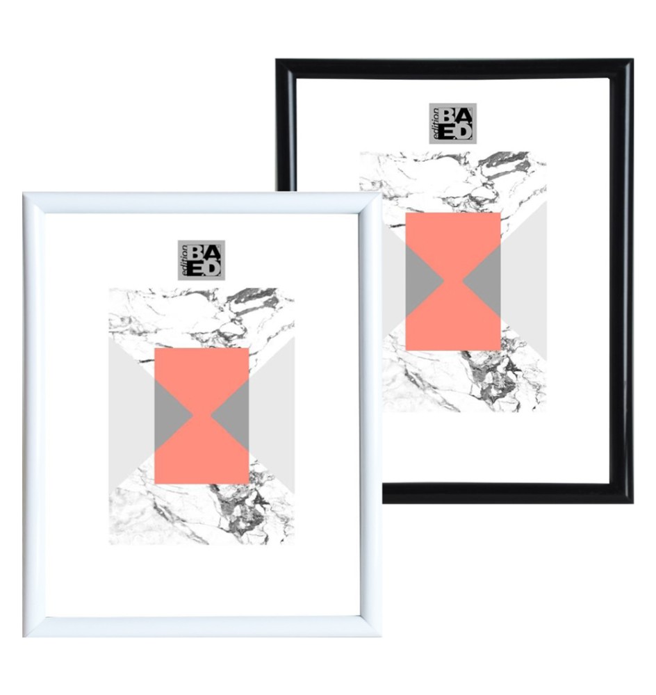 CORNICE 'AMBROISE' cm 18 x 24 con portafoto - bianco