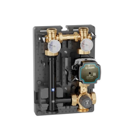 GRUPPO TERMOSTATICO CON POMPA E VALVOLA MISCELATRICE 1" Int. 125