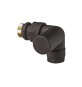DETENTORE AD ANGOLO SX TOP FAR 1/2 Nero opaco