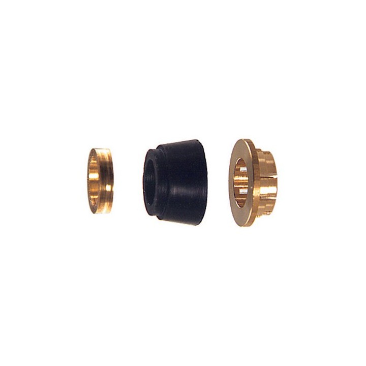 KIT TENUTA IN GOMMA A COMPRESSIONE PER TUBO RAME Diam. 14