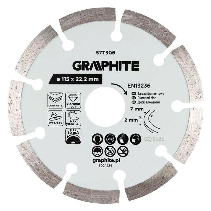 DISCO DIAMANTATO ø 115 mm - foro 22,2 mm