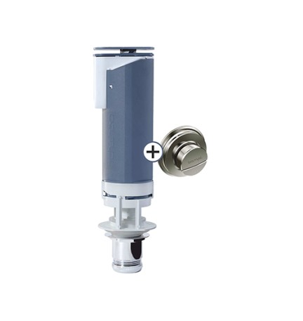 VALVOLA PER CASSETTE IN CERAMICA ALTA POSIZIONE PULSAR DUAL E PULSANTE Doppio scarico