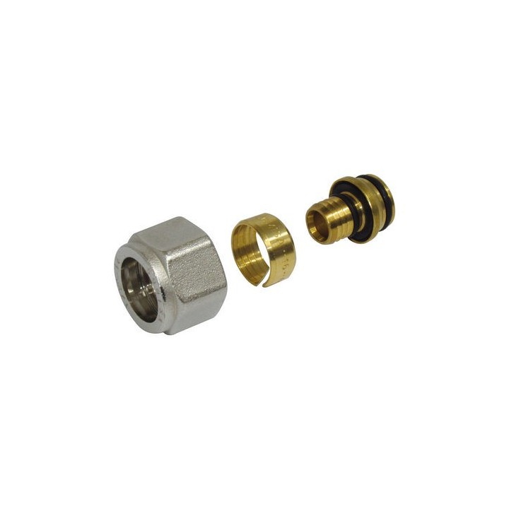 RACCORDO A COMPRESSIONE PER TUBO MULTISTRATO 595M 1/2 - 14x2