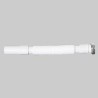 TUBO ESTENSIBILE CON GHIERA CROMATA - 1" x 26