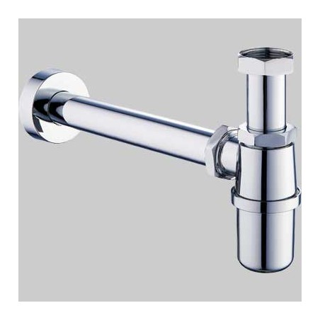SIFONE A BOTTIGLIA IN ABS CROMATO 1" x 26 - 275 mm
