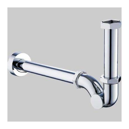 SIFONE A ESSE IN ABS CROMATO ISP.LATERALE 1" x 26 - 275 mm