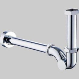 SIFONE A ESSE IN ABS CROMATO ISP.LATERALE 1"1/4 x 32 - 280 mm