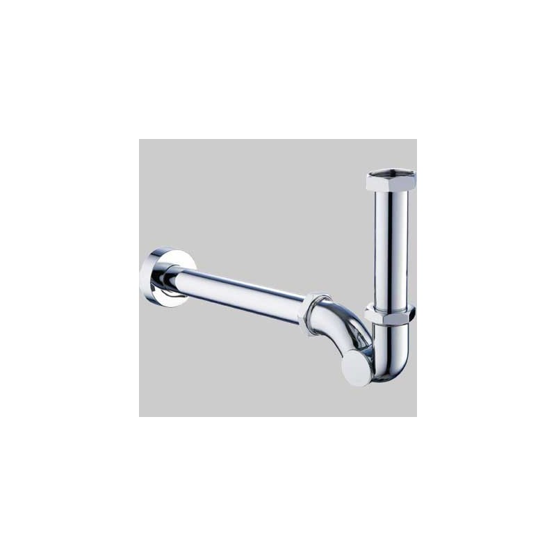 SIFONE A ESSE IN ABS CROMATO ISP.LATERALE 1"1/4 x 32 - 280 mm
