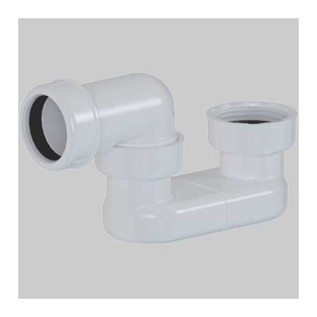 SIFONE RIBASSATO PER PIATTO DOCCIA O VASCA ORIENTABILE 1"1/2 x 40