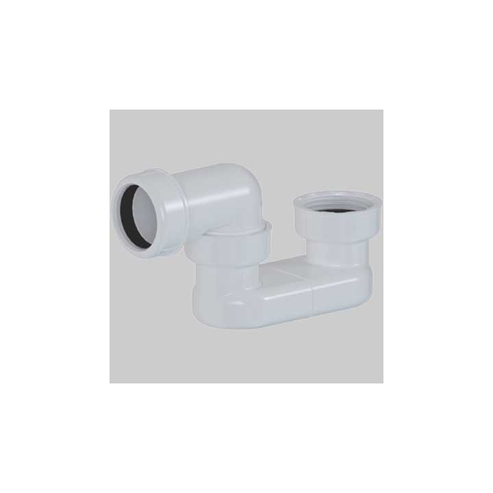 SIFONE RIBASSATO PER PIATTO DOCCIA O VASCA ORIENTABILE 1"1/2 x 40