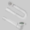 TUBO ESTENSIBILE E FLESSIBILE CON ATTACCO A GHIERA CURVO 1"1/2 x 40/50