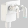 SIFONE INCASSO CON DOPPIO ATTACCO LAVATRICE + ASCIUGATRICE USC. DM 40