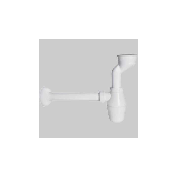 SIFONE A BOTTIGLIA BIANCO PER ORINATOIO 49/54 x Usc. 32/40 mm