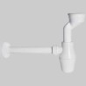 SIFONE A BOTTIGLIA BIANCO PER ORINATOIO 49/54 x Usc. 32/40 mm
