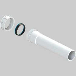 PROLUNGA UNIVERSALE CON GHIERA E GUARNIZIONE 1"1/4 x Ø32 - H.200 mm