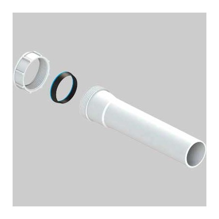 PROLUNGA UNIVERSALE CON GHIERA E GUARNIZIONE 1"1/2 x Ø40 - H.200 mm