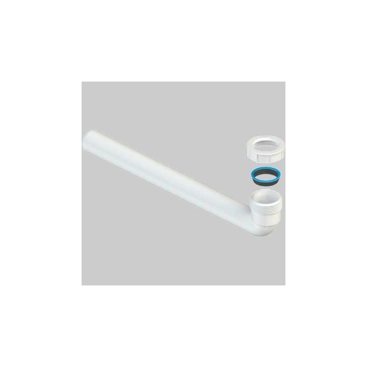 CURVA UNIVERSALE CON GHIERA E GUARNIZIONE 1"1/4 x Ø32 - H.330 mm