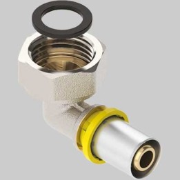 RACCORDO A GOMITO PER MULTISTRATO DADO GIREVOLE 16x3/4