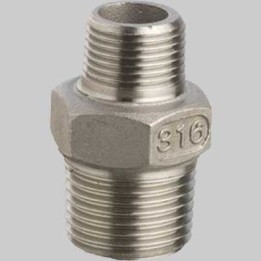 RACCORDO NIPLES RIDOTTO IN ACCIAIO INOX - 1" x 3/4