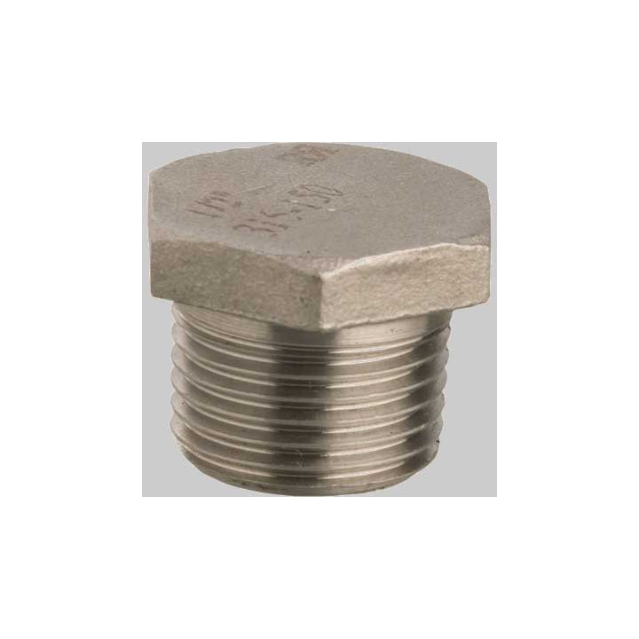 TAPPO MASCHIO IN ACCIAIO INOX - 1"
