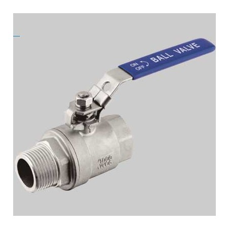 VALVOLA A SFERA M/F IN ACCIAIO INOX LUCCHETTABILE - 3/4