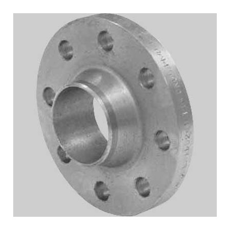FLANGIA CON COLLARINO IN ACCIAIO AL CARBONIO A SALDARE - 4" DN 100 - 8 Fori Ø 18