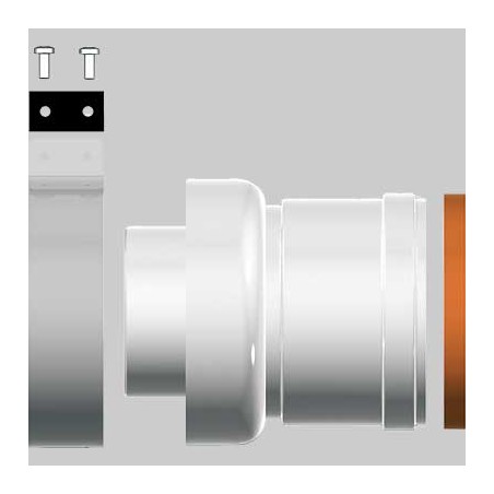 ADATTATORE SCARICO SDOPPIATO 60/100-80