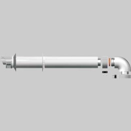 KIT SCARICO COASSAILE CON CURVA PER SCALDINO 60-100