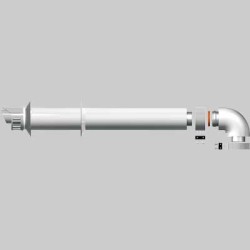 KIT SCARICO COASSAILE CON CURVA PER SCALDINO 60-100