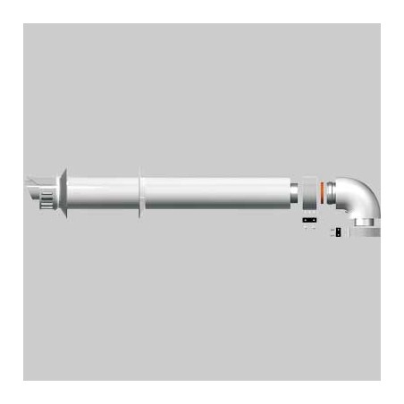 KIT SCARICO COASSAILE CON CURVA PER SCALDINO 60-100