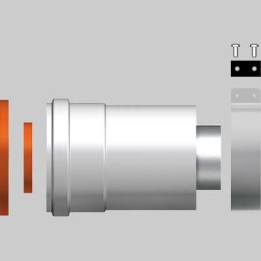 KIT PARTENZA VERTICALE COASSAILE PER SCALDINO 60-100