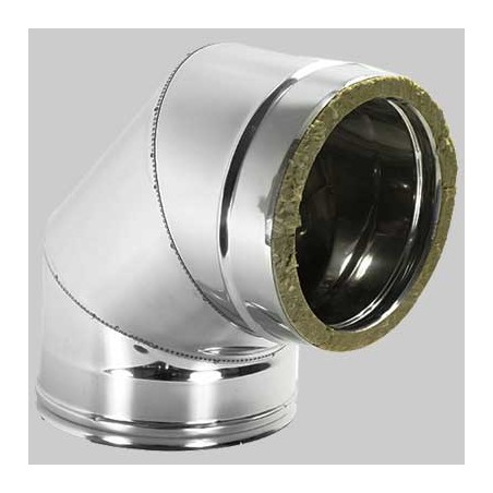CURVA 90° DOPPIA PARETE - Int. Ø 200 - Est. Ø 250