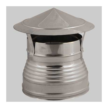 CAPPELLO CINESE DOPPIA PARETE DIAMETRO ESTERNO FEMMINA - Int. Ø 200 - Est. Ø 250