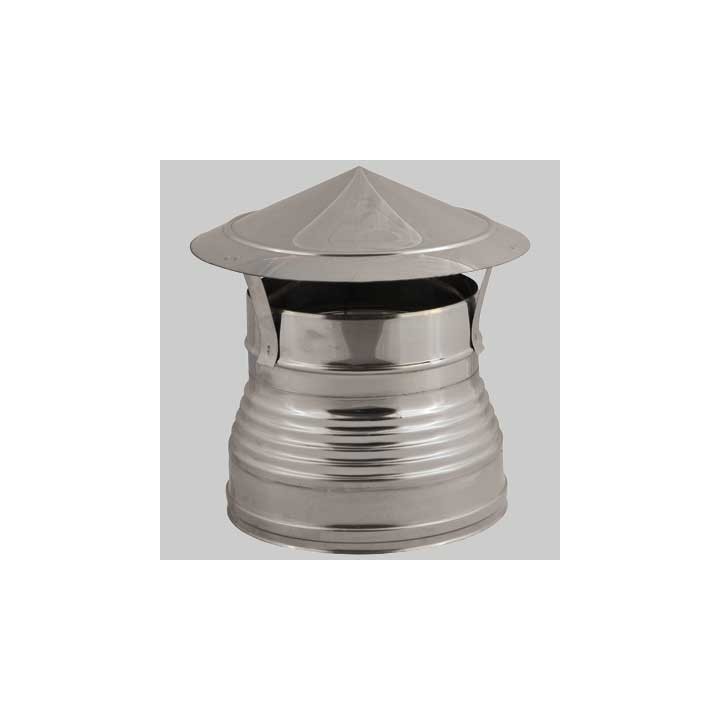 CAPPELLO CINESE DOPPIA PARETE DIAMETRO ESTERNO FEMMINA - Int. Ø 200 - Est. Ø 250