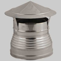 CAPPELLO CINESE DOPPIA PARETE DIAMETRO ESTERNO FEMMINA - Int. Ø 250 - Est. Ø 300