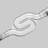 SIFONE IN PVC RIGIDO PER SCARICO CONDENSA IN. Dm 16 - Usc. 18/20