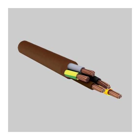 CAVO PENTAGONALE MARRONE - Sezione 5 x1.5