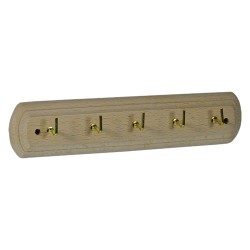 APPENDITUTTO ADESIVO IN LEGNO 5 posti - pz. 1