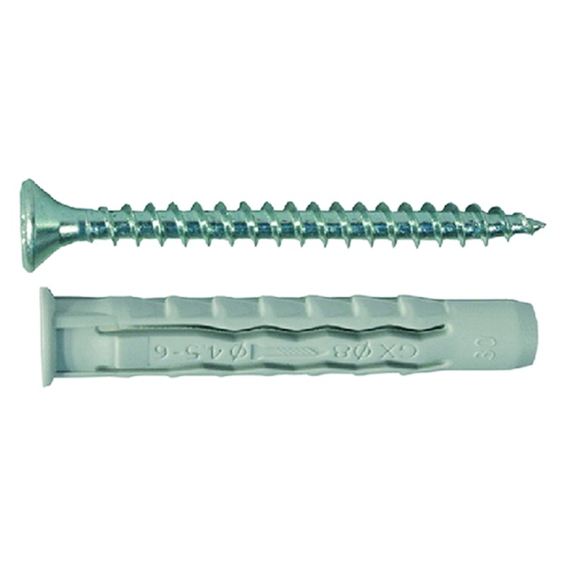 TASSELLO NYLON 'GL-VPS' mm 8 vite 5 x 50 - pz. 10
