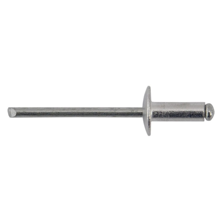 RIVETTO A STRAPPO IN ALLUMINIO 4,0 x 11 - Ø testa 10 cf. 50 pz