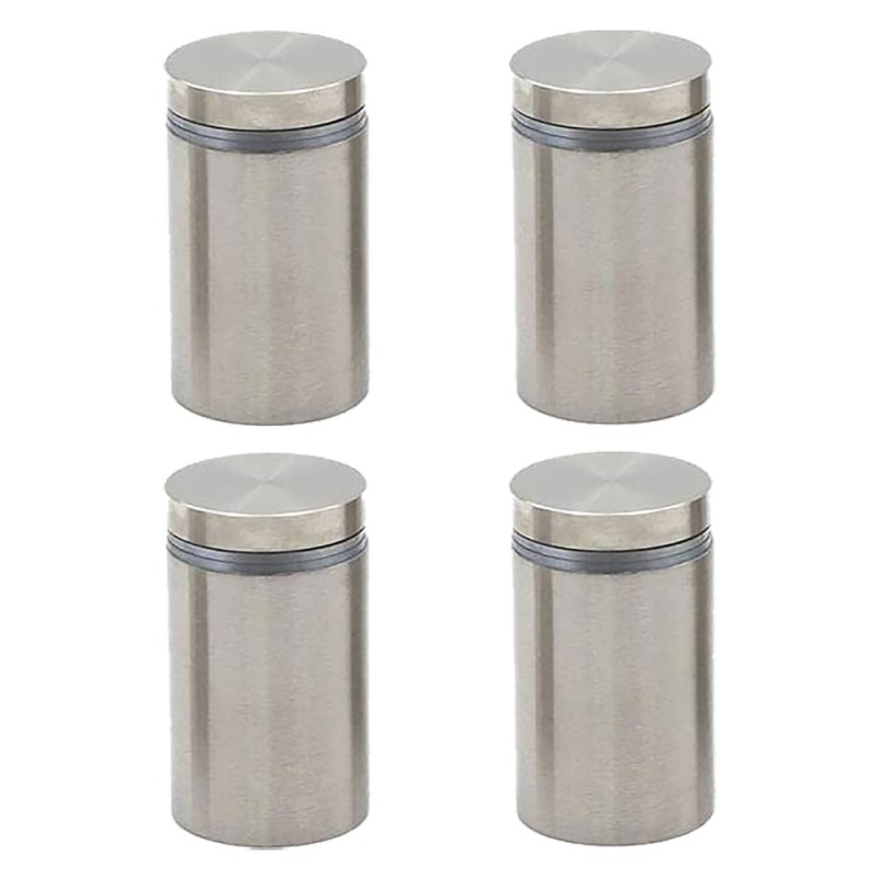 DISTANZIALI INOX PER TARGHE Ø 18 mm - pz 4