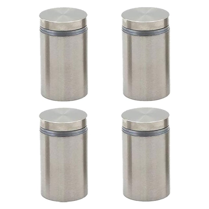DISTANZIALI INOX PER TARGHE Ø 18 mm - pz 4