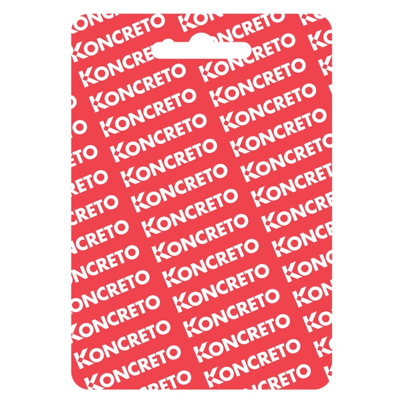 CARTELLINO FINE CORSA 'KONCRETO' mm 80 x 125