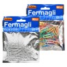 FERMAGLI PER CARTA metallo mm.32 - 80 pz