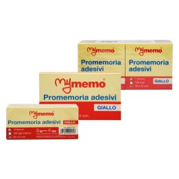 BLOCCO ADESIVO 'MY MEMO' giallo - mm 76 x 76