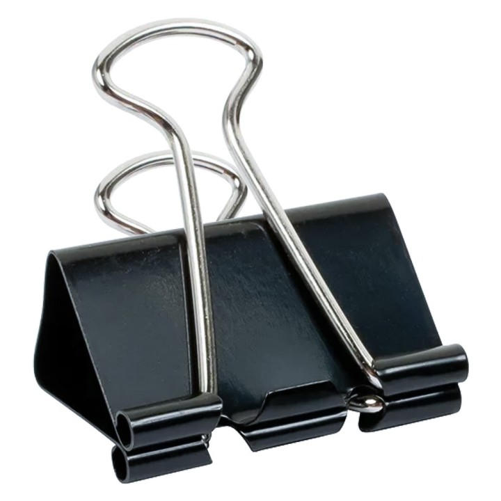 MOLLA FERMACARTE 'DOUBLE CLIP' mm 19 - pezzi 10