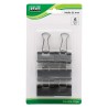 MOLLA FERMACARTE 'DOUBLE CLIP' mm 32 - pezzi 6