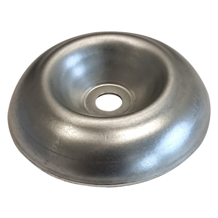 COPPA FISSA IN ACCIAIO Ø esterno mm 80 - foro mm 8,00