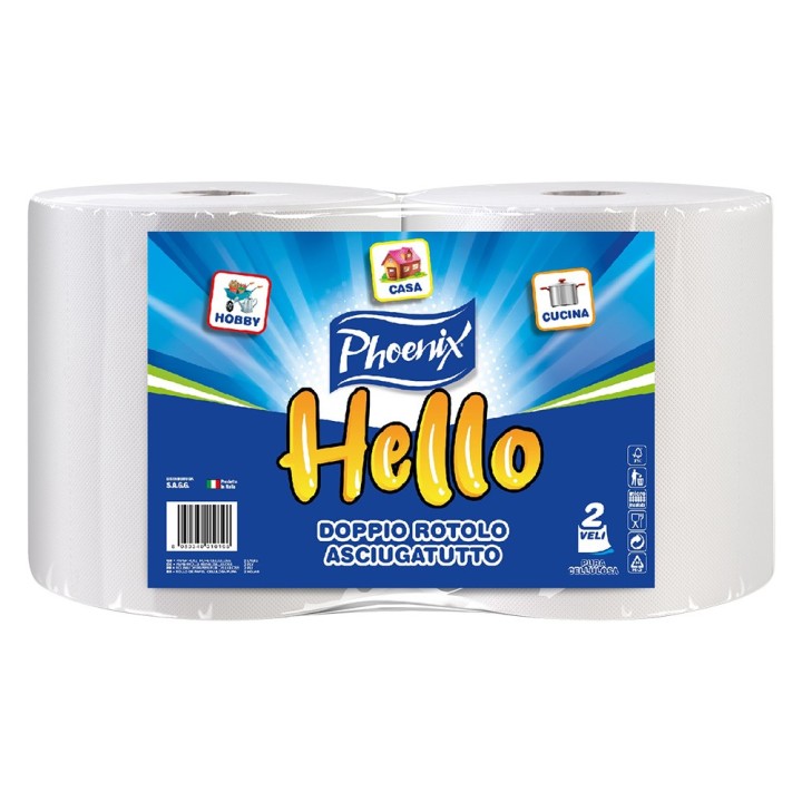 BOBINA CARTA 'PHOENIX HELLO' Kg 0,487 a rotolo circa (prezzo singolo rotolo)