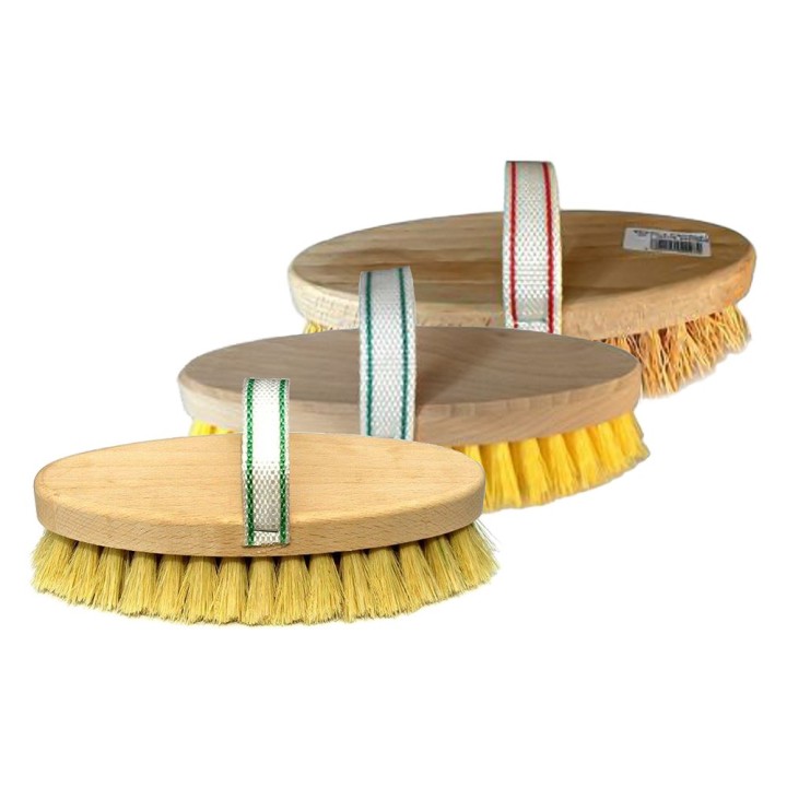 SPAZZOLA EQUINI fibra di radica naturale